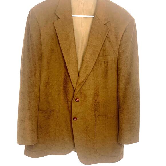 Vintage McGregor Sport Coat 44R Mens Brown Sueded 2 Button Single Vent USA - Picture 1 of 8